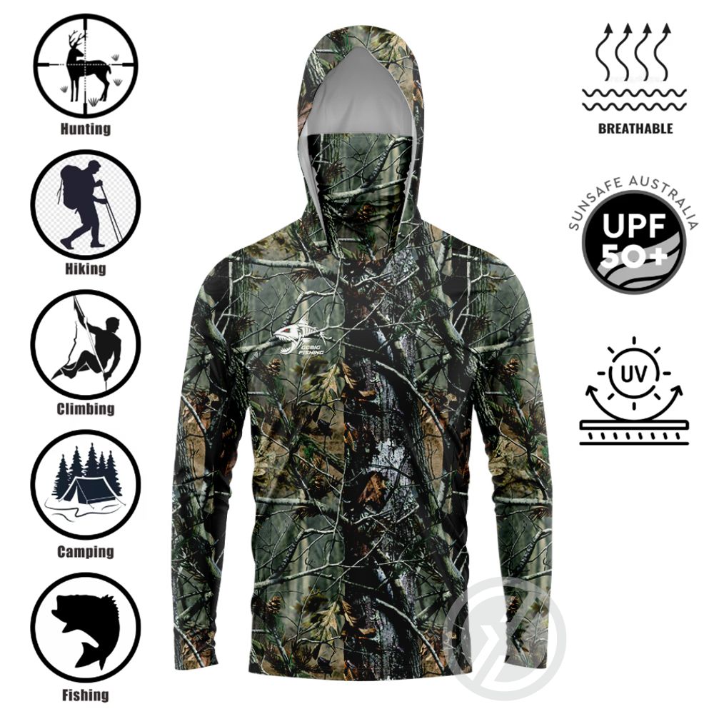 Summer Clothing Essentials - UPF50+ Hooded Fishing Shirt Built‑in Face