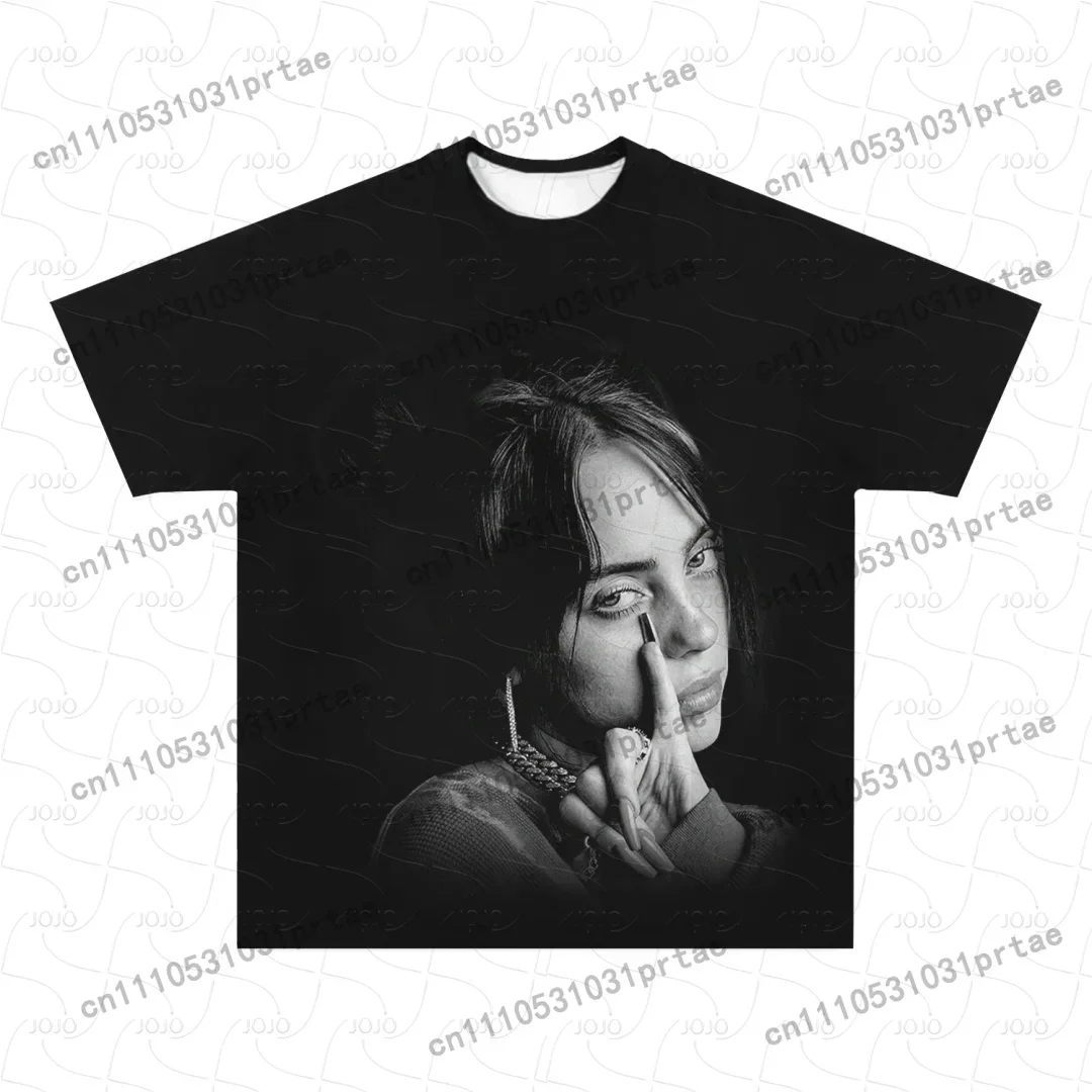 Billie Eilish Retro Pattern T- - Summer Clothing Styles Men recension och pris