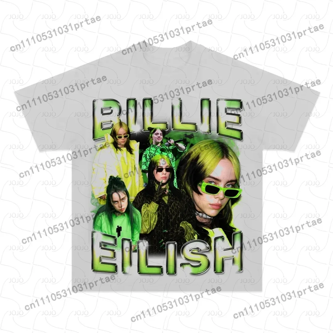 Billie Eilish Retro Pattern T- - Summer Clothing Styles Men recension och pris