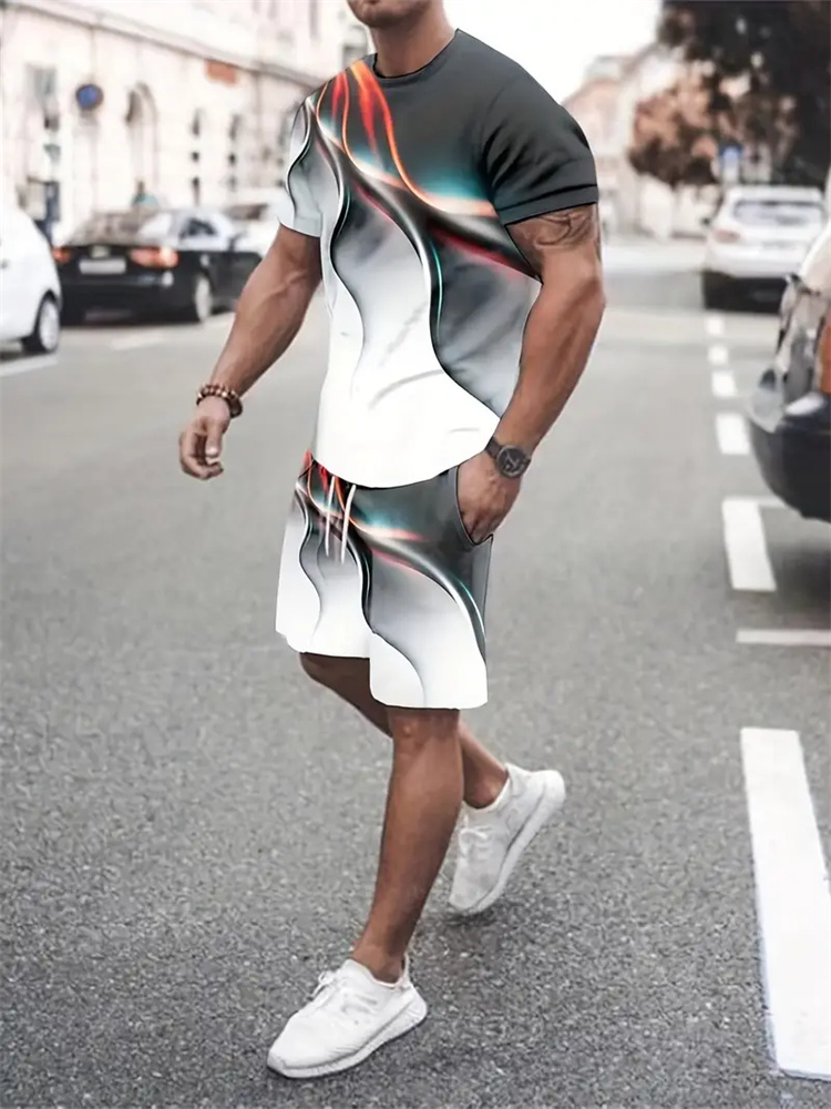 Men Women Gradient Texture T-s - Summer Clothing Styles Men recension och pris