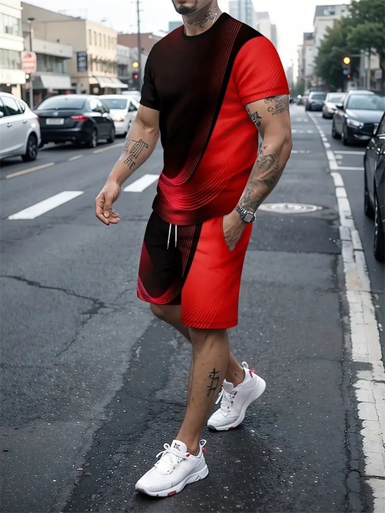Men Women Gradient Texture T-s - Summer Clothing Styles Men recension och pris