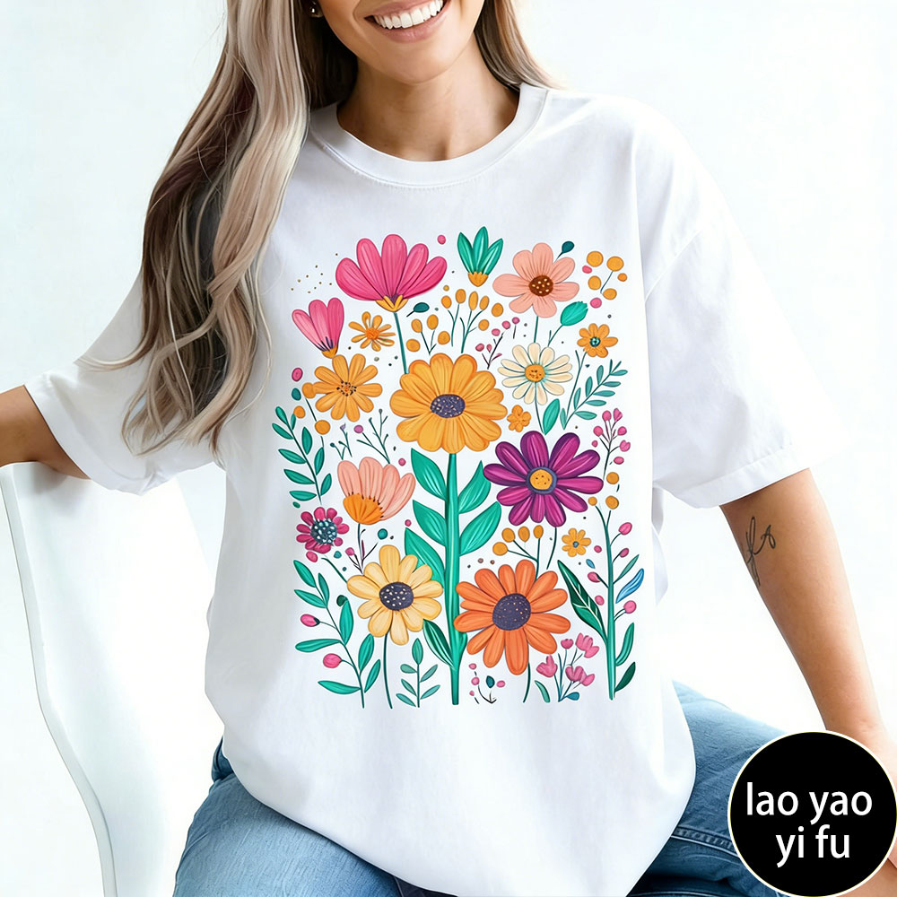 Boho Summer Floral Women TShir - Summer Clothing Vibes recension och pris