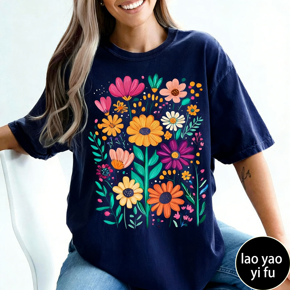 Boho Summer Floral Women TShir - Summer Clothing Vibes recension och pris