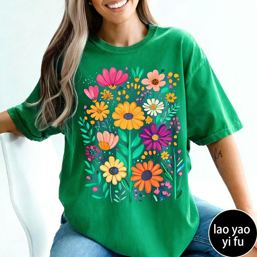 Boho Summer Floral Women TShir - Summer Clothing Vibes recension och pris
