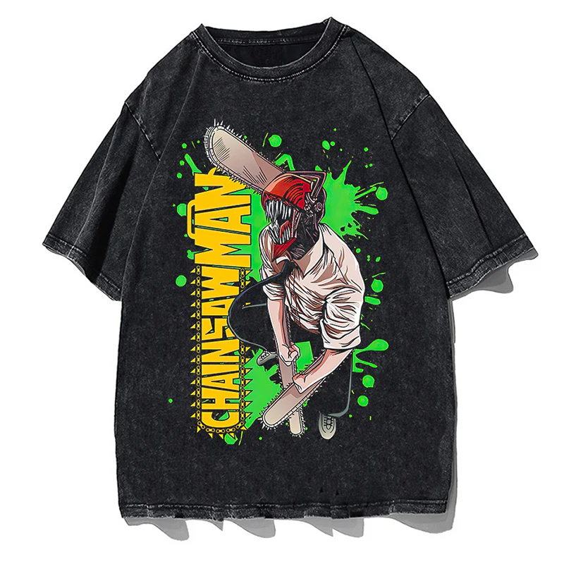 Japanese Anime Chainsaw Man T- - Japanese Summer Clothing Men recension och pris