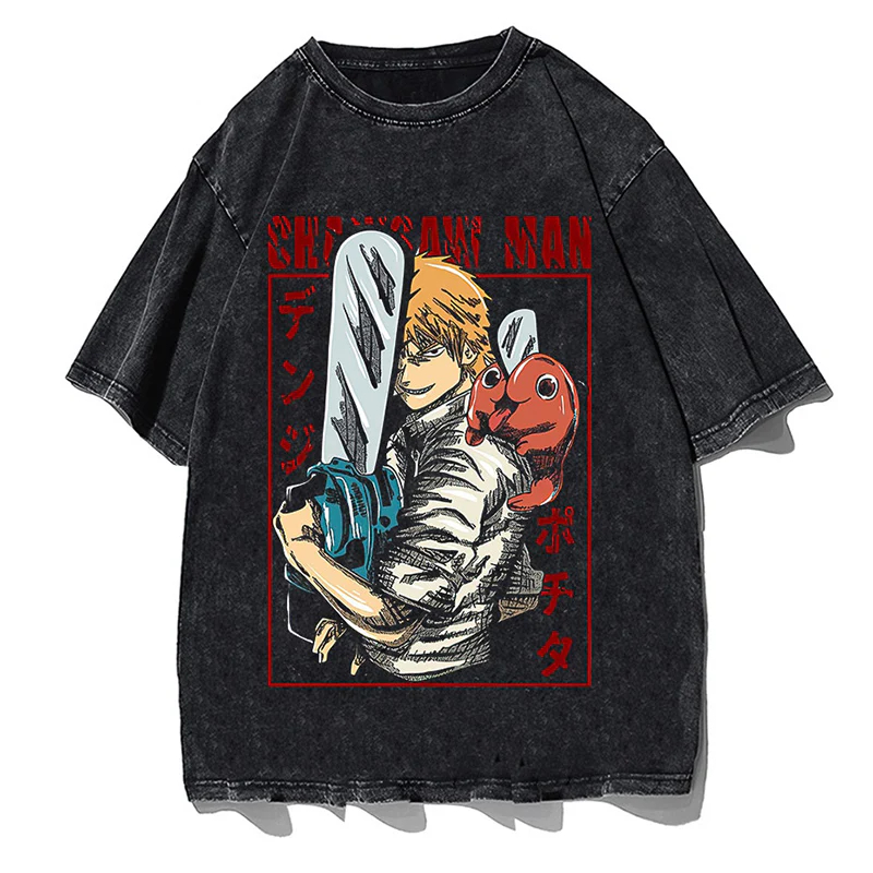 Japanese Anime Chainsaw Man T- - Japanese Summer Clothing Men recension och pris