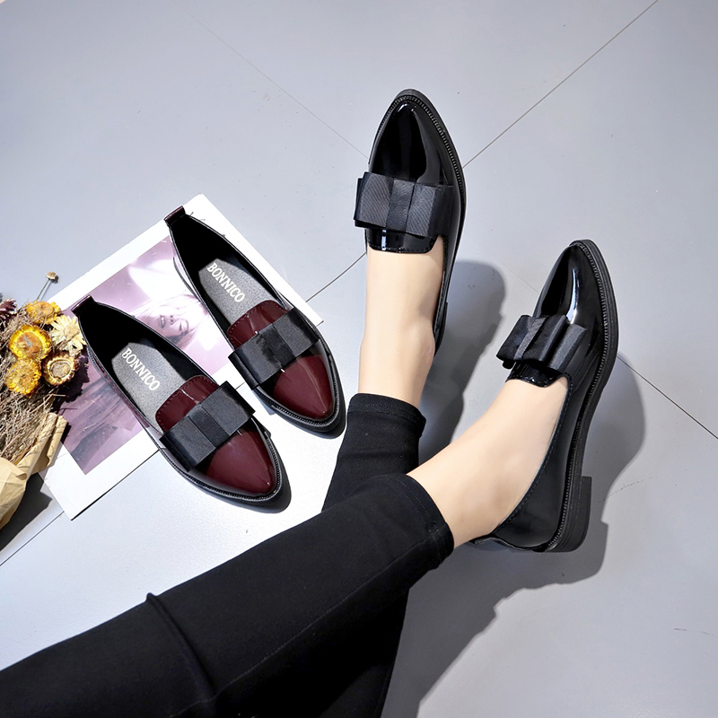 Black/ Wine Red Patent Leather - Summer Clothing Ladies recension och pris