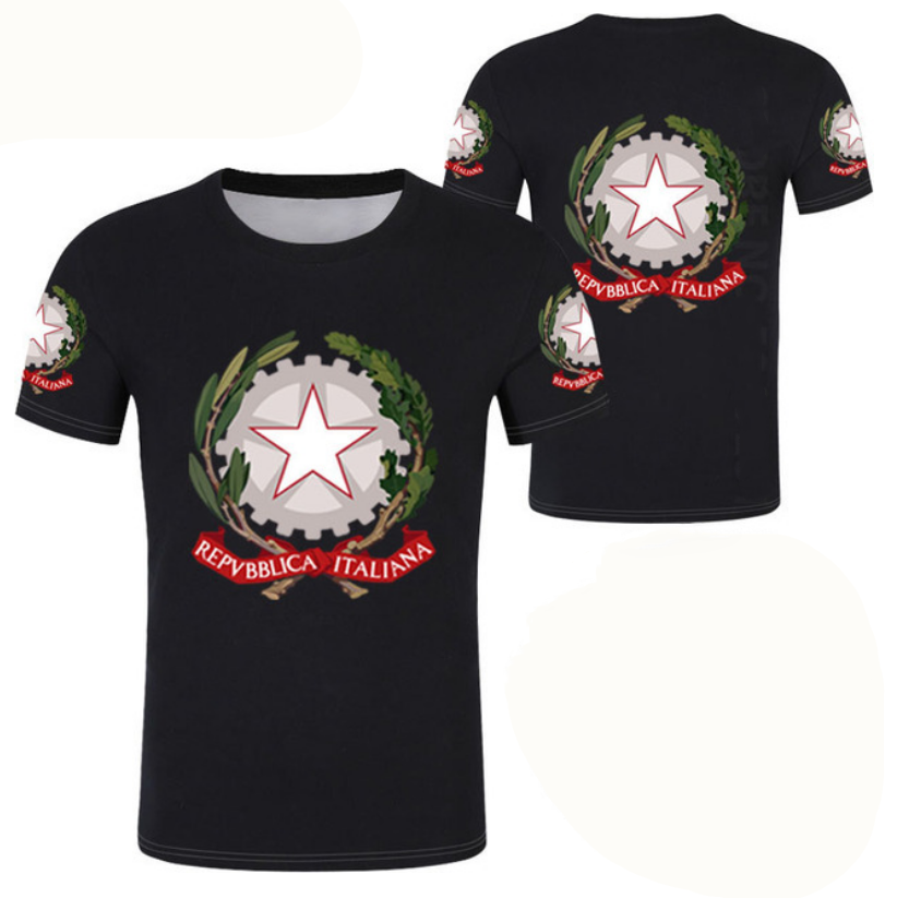Italy T-Shirts Italian Flag 3D - Summer Clothing Italy recension och pris