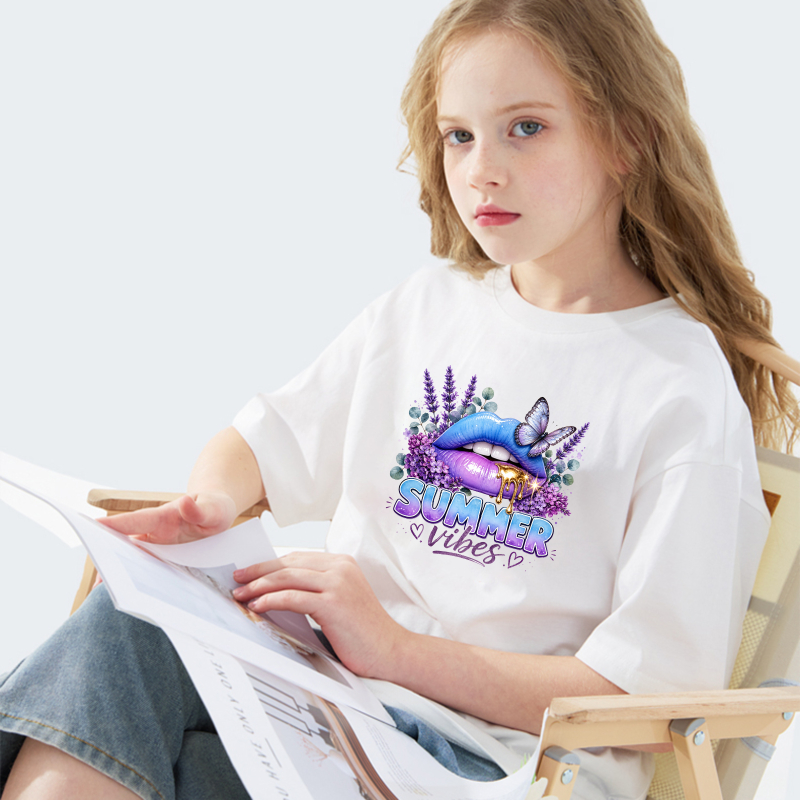 2PCS Colorful Lips Flowers But - Summer Clothing Vibes recension och pris