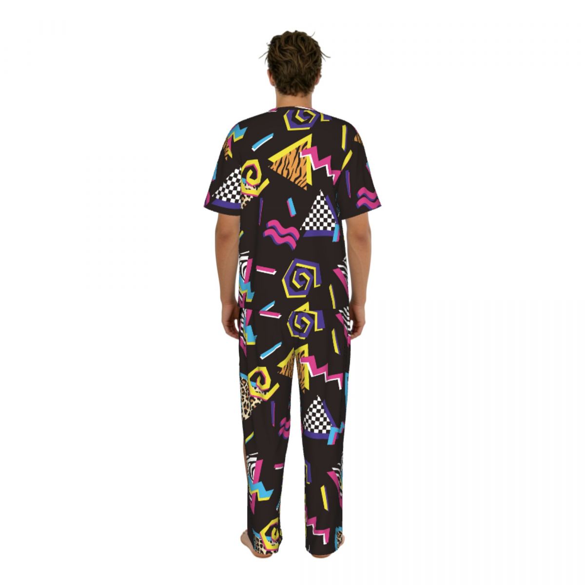 Men Pajamas Suit Short Sleeved - Summer Clothing Styles Men recension och pris