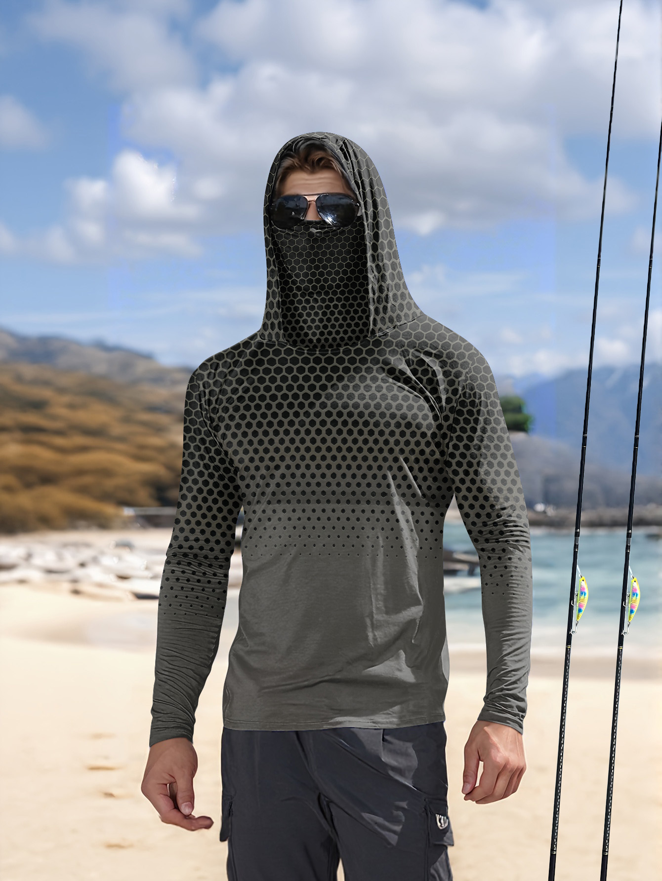 Men Summer UPF50+ Fishing Hood - Summer Clothing Essentials recension och pris
