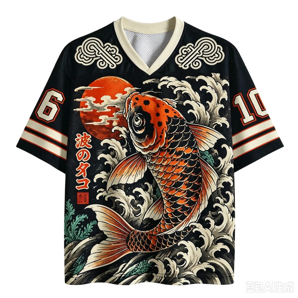 Japanese Koi Fish Waves Sport  - Japanese Summer Clothing Men recension och pris