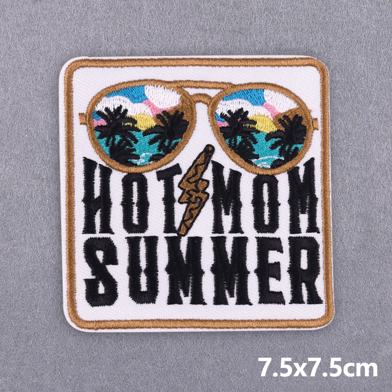 5PCS Play Ball Embroidered Pat - Summer Clothing Vibes recension och pris