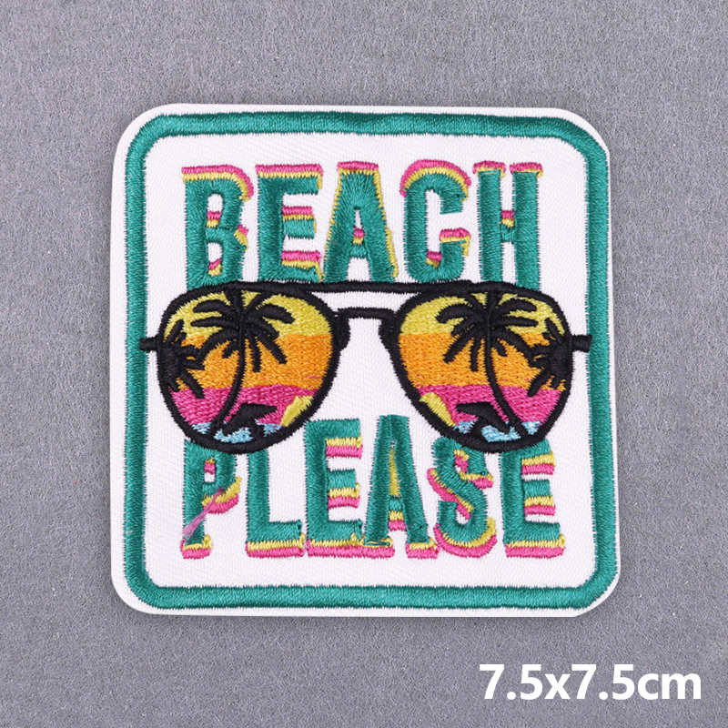 5PCS Play Ball Embroidered Pat - Summer Clothing Vibes recension och pris