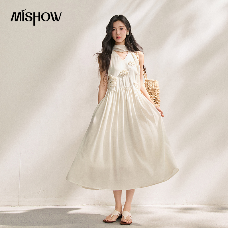 MISHOW Women's Lyocell 3D Flow - Sundress Midi Floral recension och pris