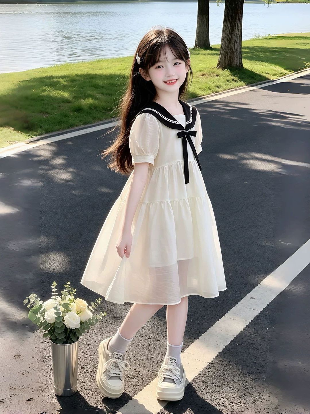 Girls Summer Dress Navy Collar - Summer Clothing Old Navy recension och pris