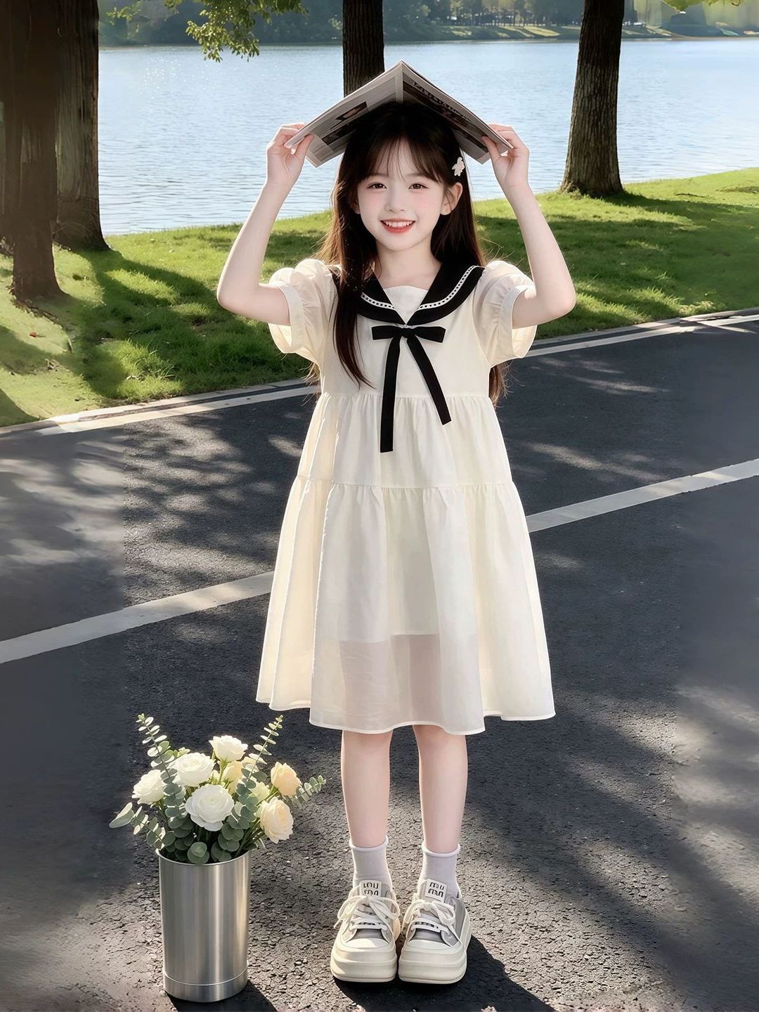 Girls Summer Dress Navy Collar - Summer Clothing Old Navy recension och pris