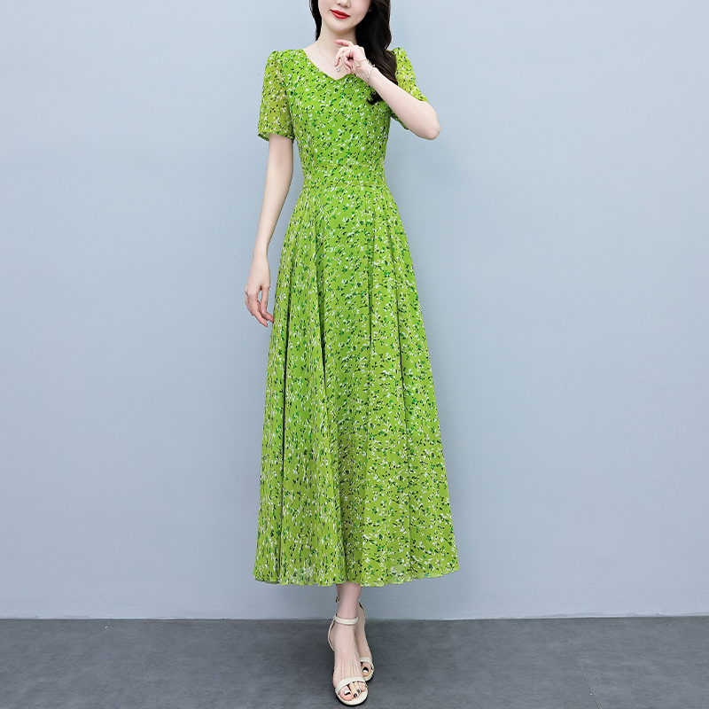 Summer Vacation Short Sleeve B - Sundress Midi Floral recension och pris