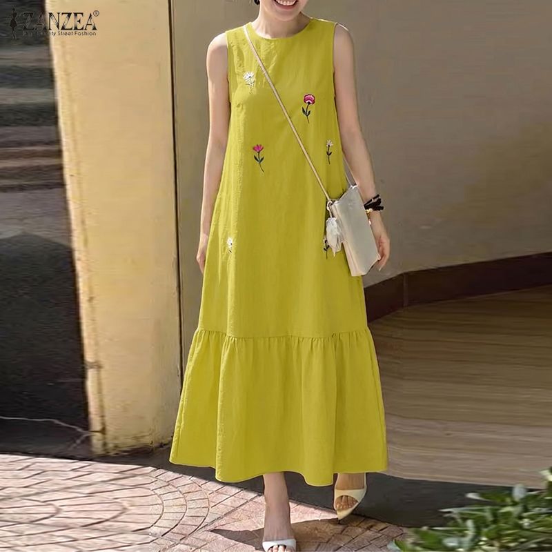 ZANZEA Fashion Summer Sundress - Sundress Midi Floral recension och pris