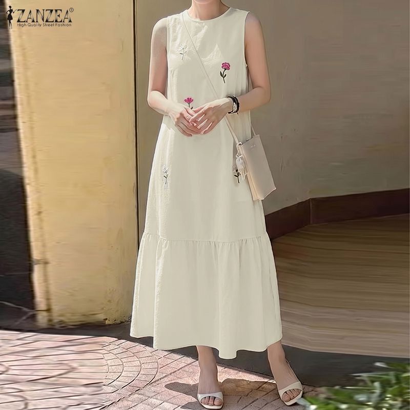 ZANZEA Fashion Summer Sundress - Sundress Midi Floral recension och pris