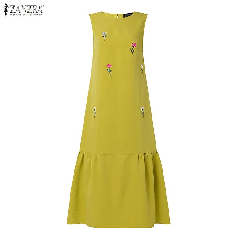 ZANZEA Fashion Summer Sundress - Sundress Midi Floral recension och pris