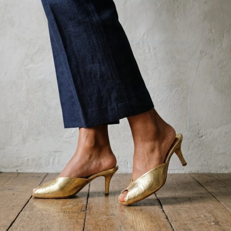 Women's Pumps Designer Gold Wo - Summer Clothing Sale Women recension och pris