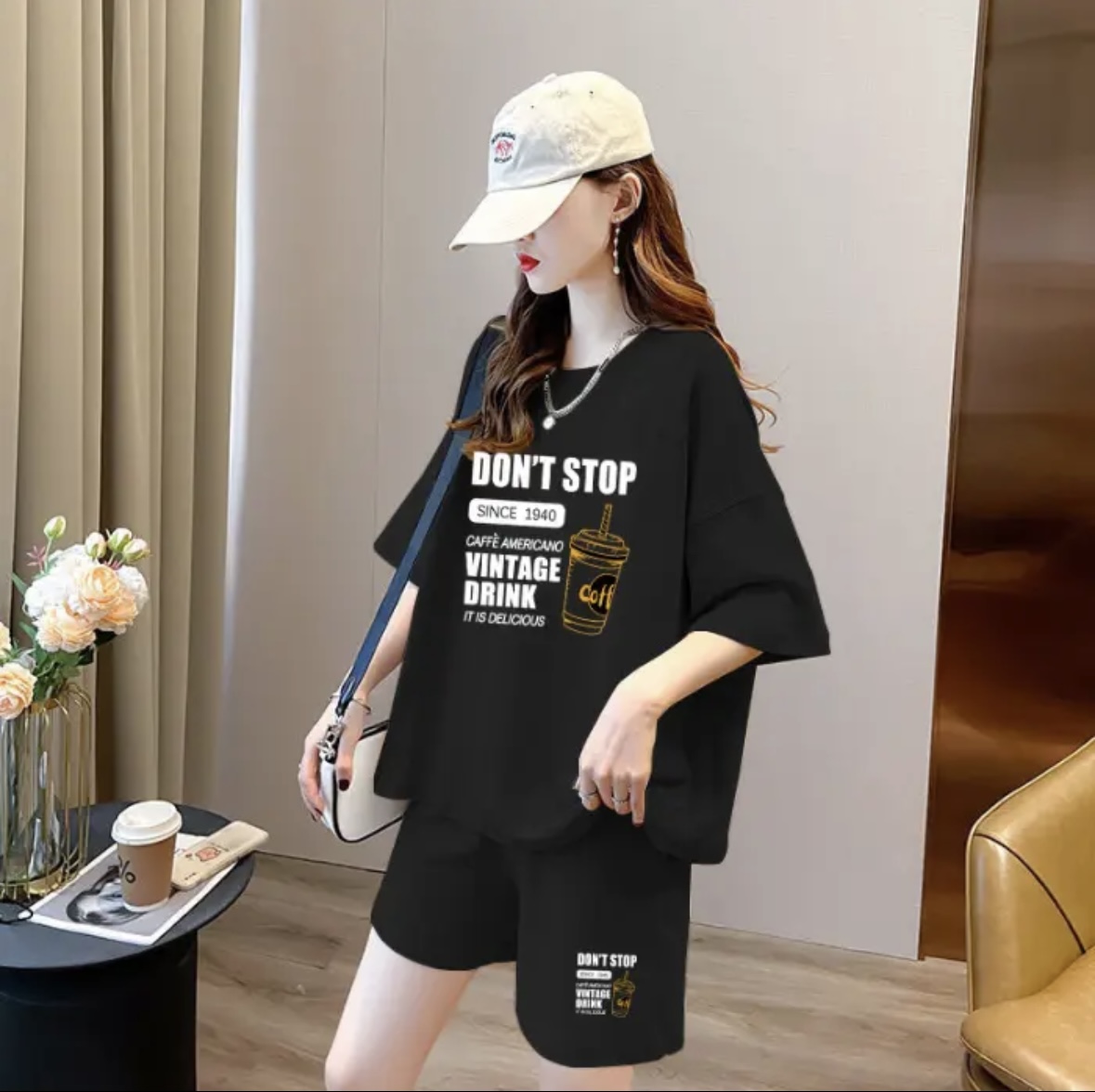 Fashion women's summer shorts  - Summer Clothing Sets Women recension och pris